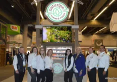 The team of Naturipe Farms in the re-branded booth. 